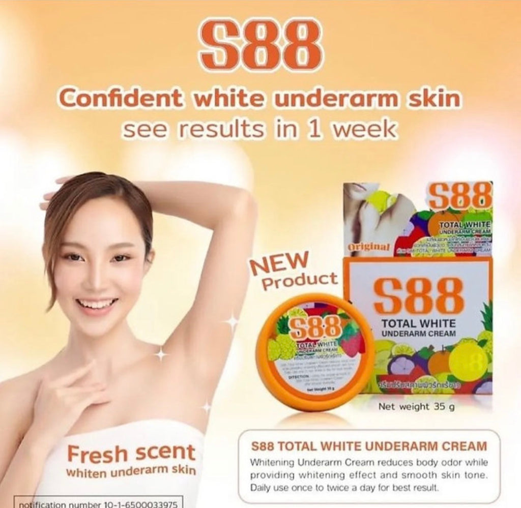 S88 Total White Underarm Cream 35g
